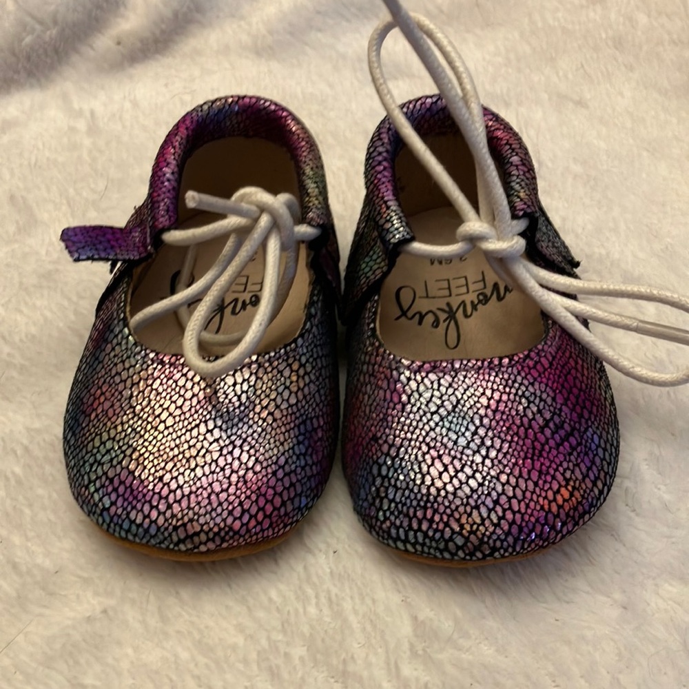 Monkey Feet 3-6 month Fringe Moccs- Never Been Worn